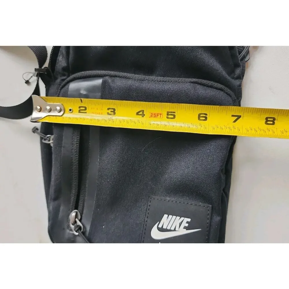 Nike Heritage Air Max Crossbody Bag Black Durable Utility Multi Pocket Festival